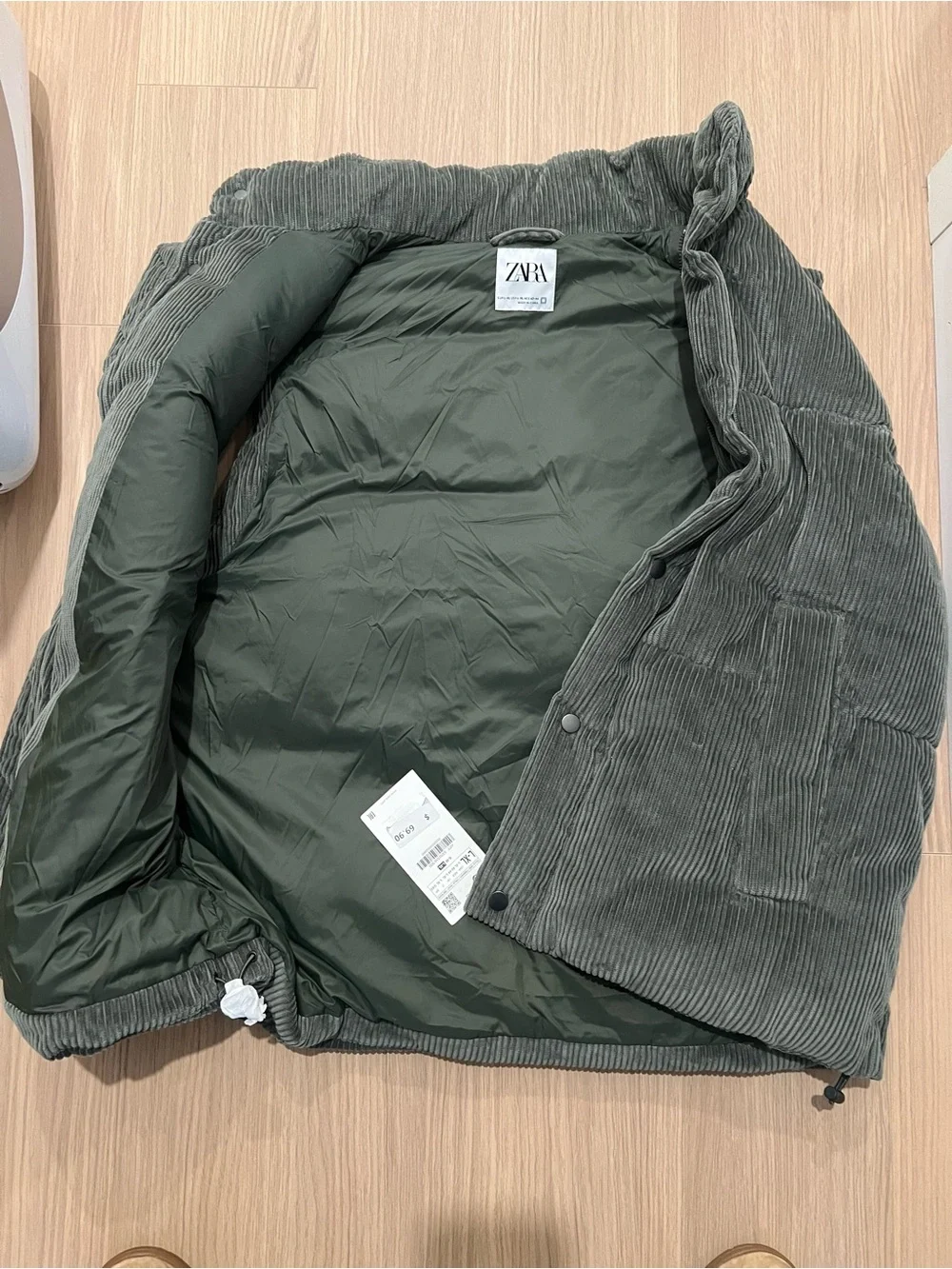 Zara sleeveless corduroy